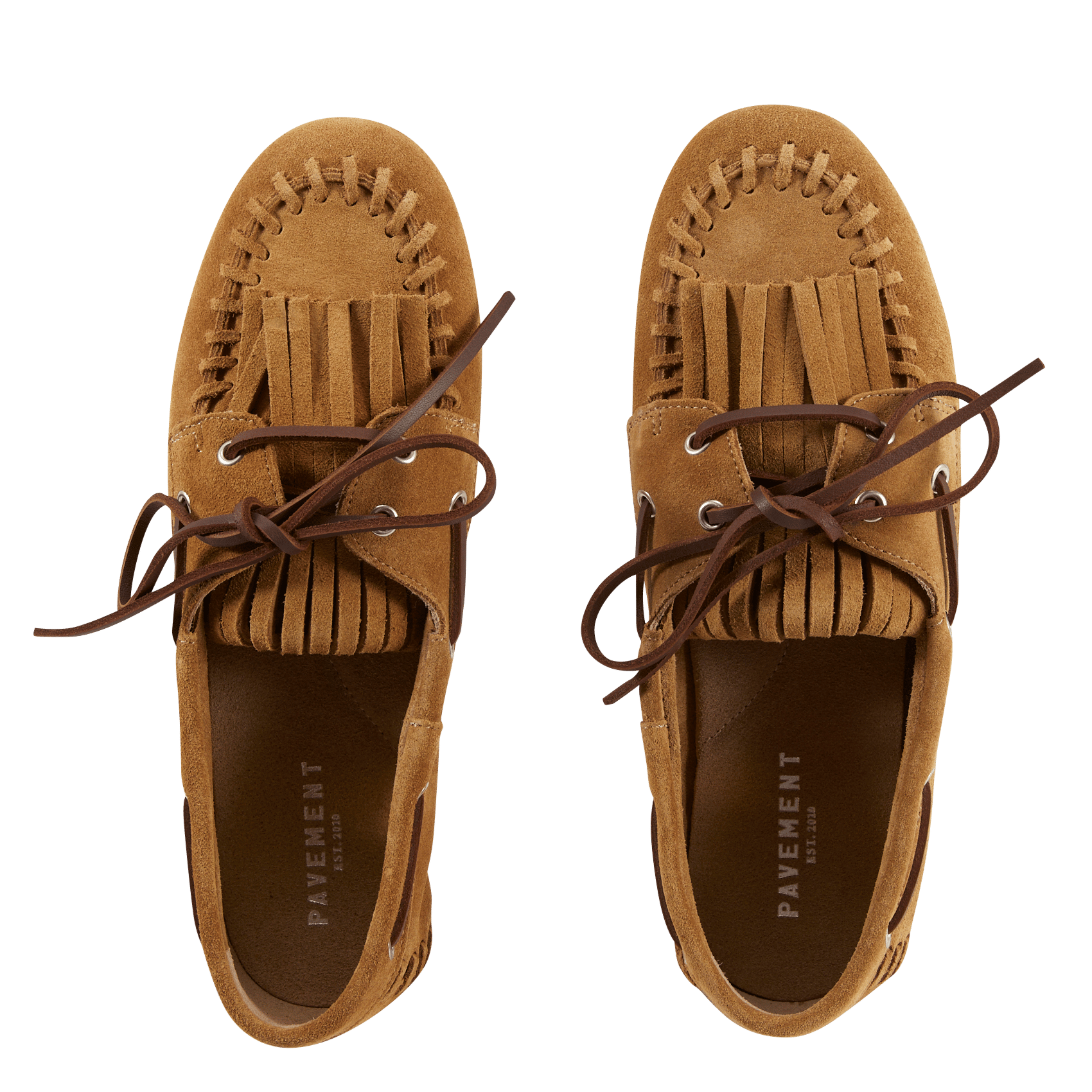 Leren bootschoenen PAVEMENT Bruin