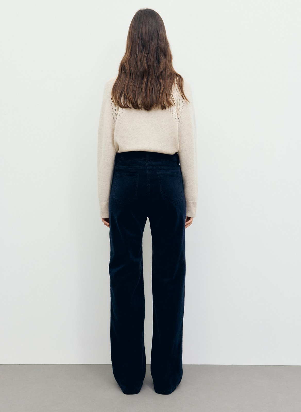 Weites Cord-Samt-Hose aus Baumwollmischung GERARD DAREL Blau