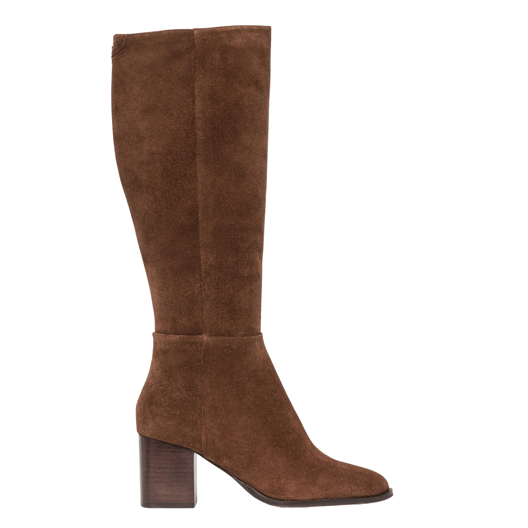 Stiefel mit runder Spitze aus Wildleder BOCAGE Braun