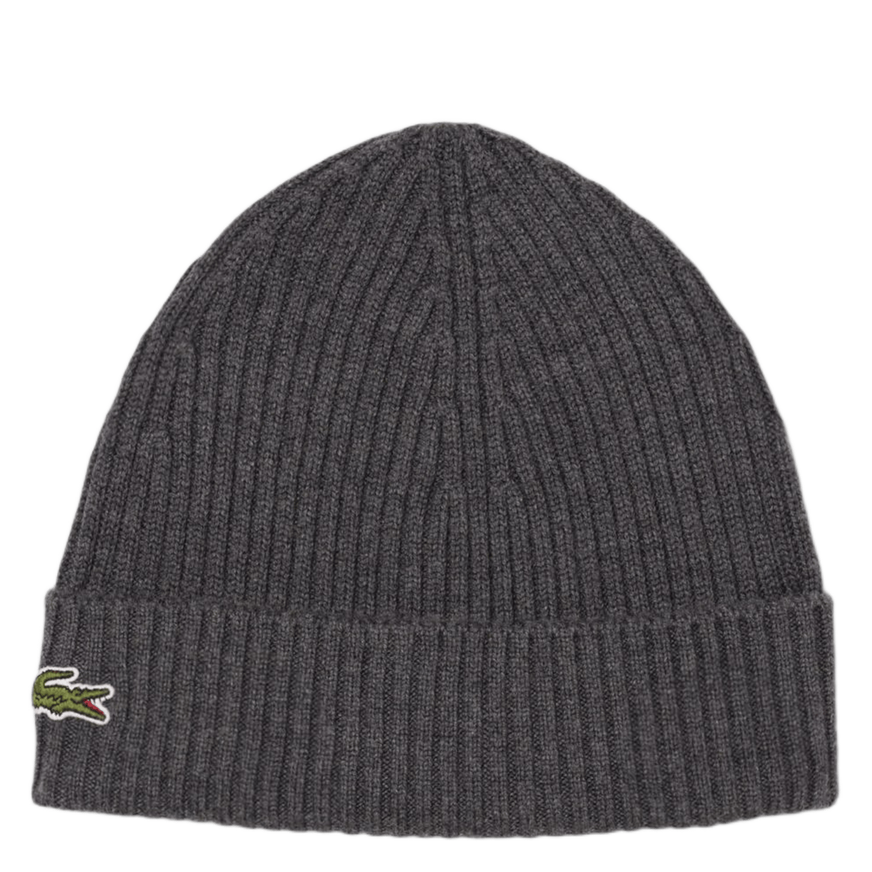 Ribbed wool beanie  Bitume chine