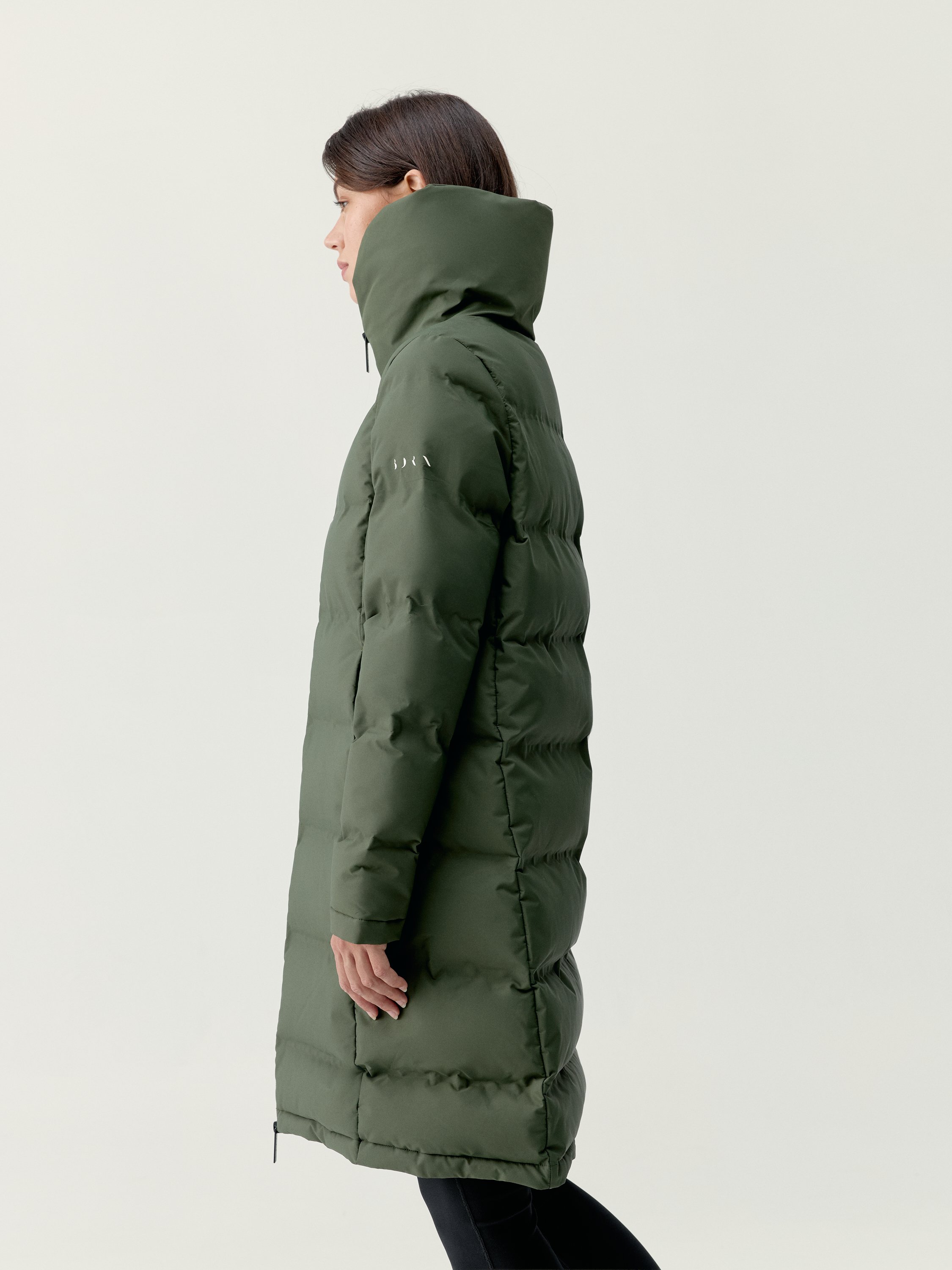 Women's sports coat, waterproof with pockets BORN Green