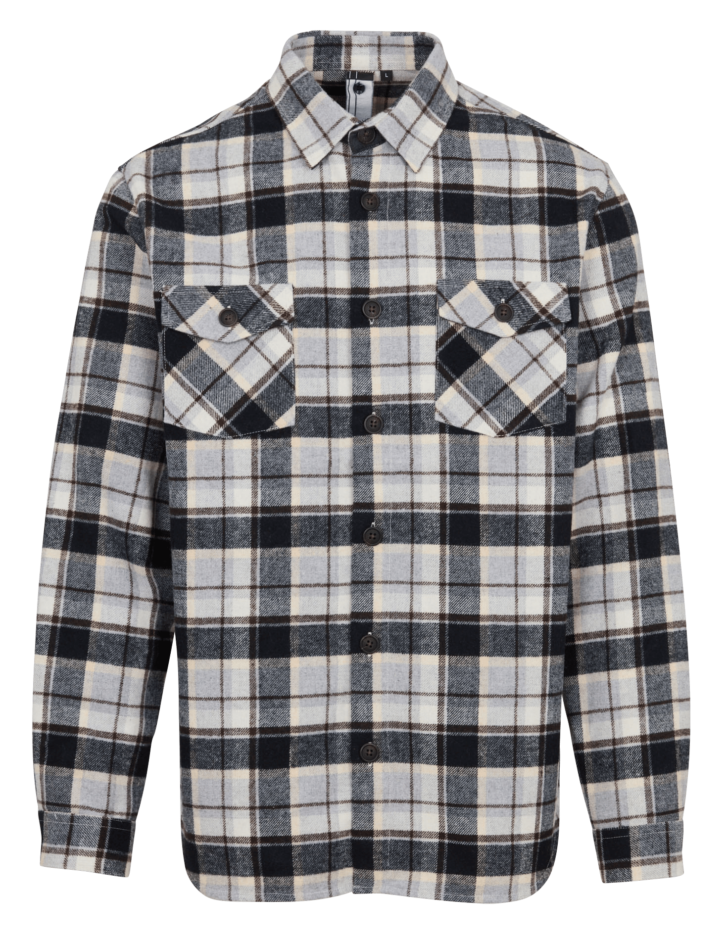Chemise droite à carreaux IMPERIAL Beige