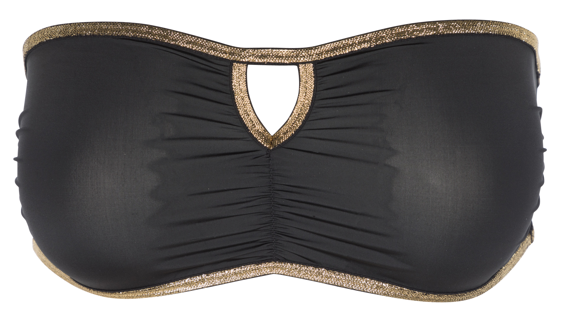 Unwired bandeau bra with lurex LA NOUVELLE Black