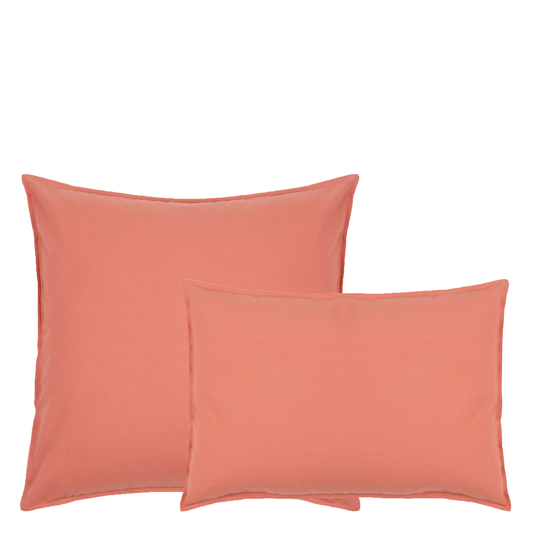 Taie d'oreiller en lin et coton biologique  DORAN SOU Orange