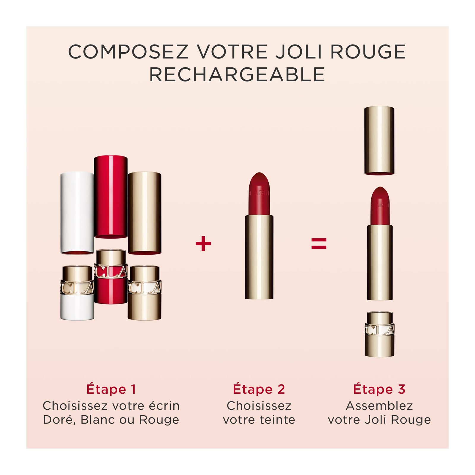 Joli Rouge Recharge Joli Rouge Rechargeable Rouge à lèvres fini satiné CLARINS 705 soft berry