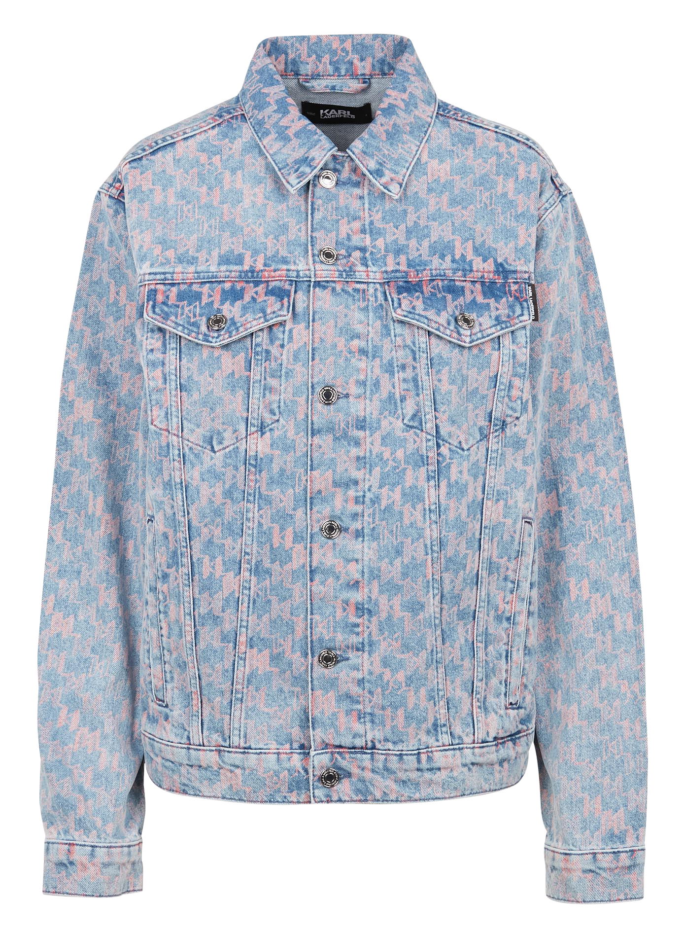 Printed denim jacket KARL LAGERFELD Faded jeans