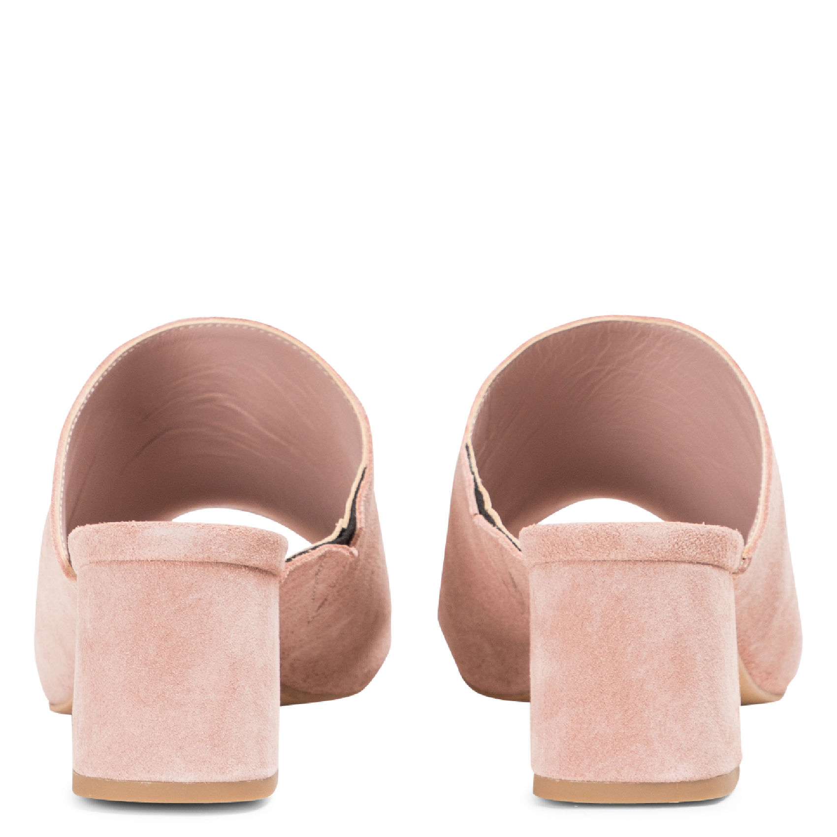 Heeled suede mules ANONYMOUS COPENHAGEN Pink