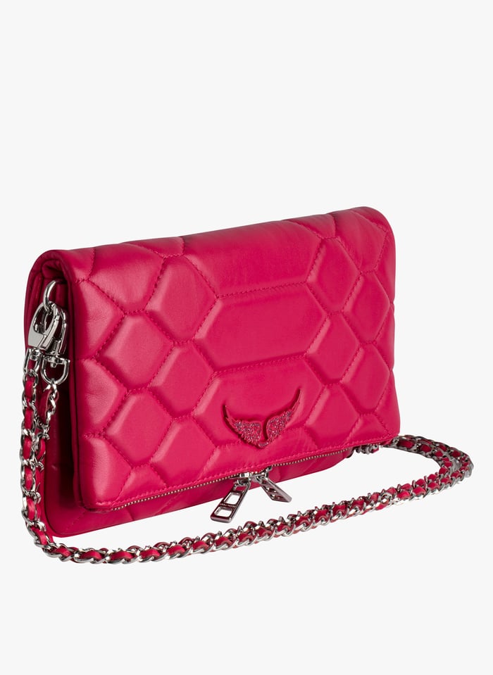 Quilted Leather Clutch Bag Podium Zadig voltaire Women Place