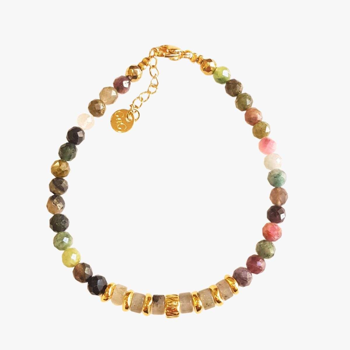 Tourmaline bracelet GINANDGER Multicolored
