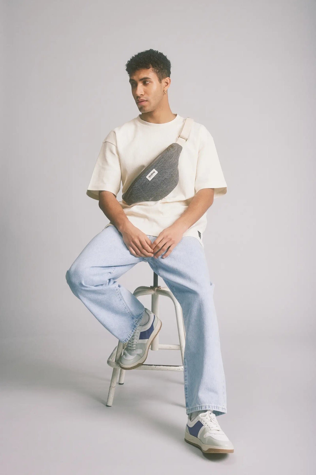 Cotton waist bag HINDBAG Grey