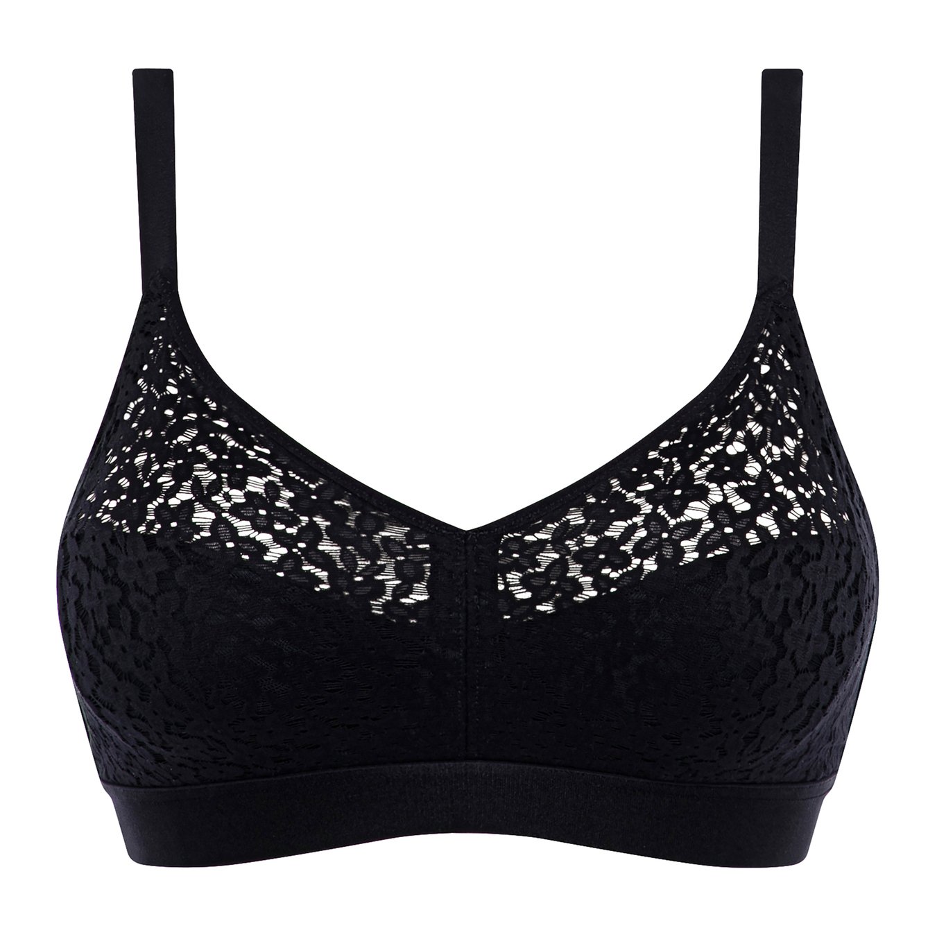 Non-wired support bra with cups CHANTELLE Black