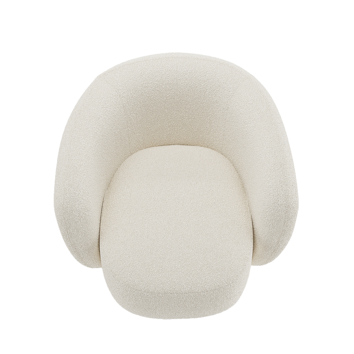Bouclé armchair POTIRON PARIS Beige