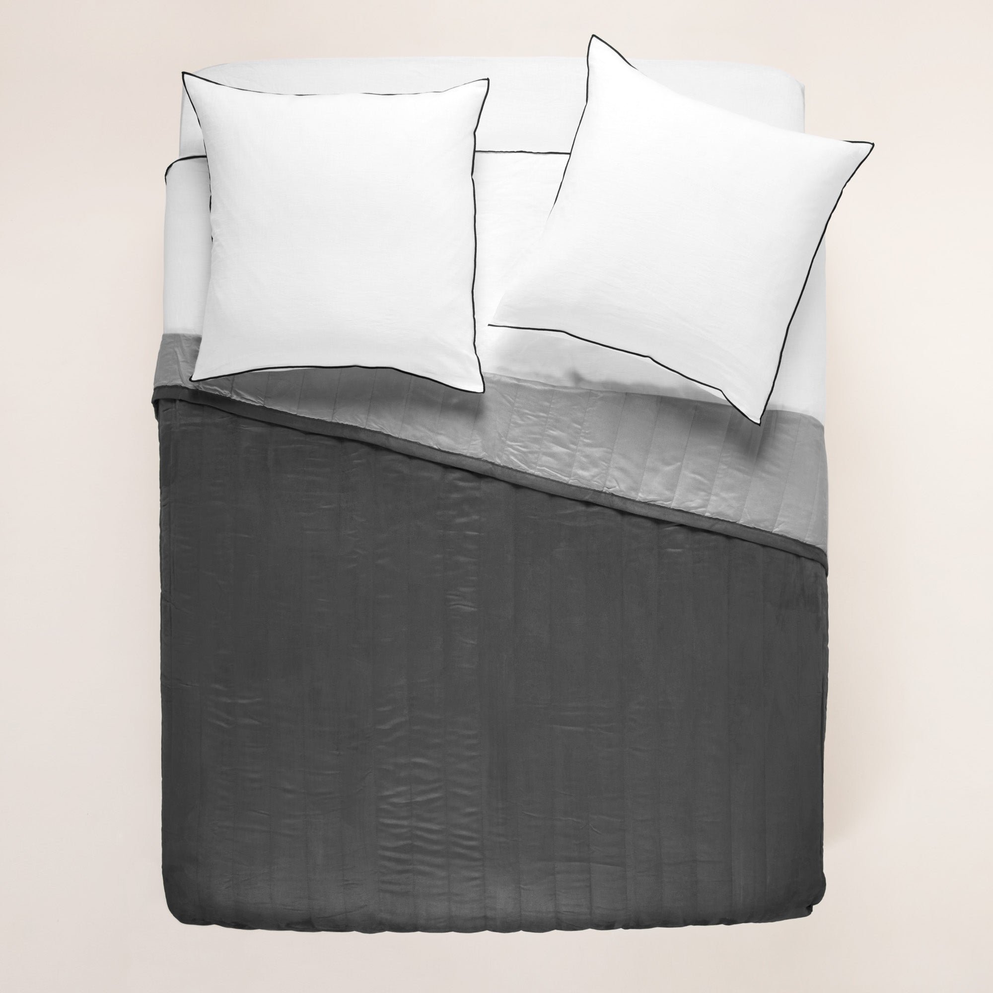 Quilted bedspread MADURA Grey