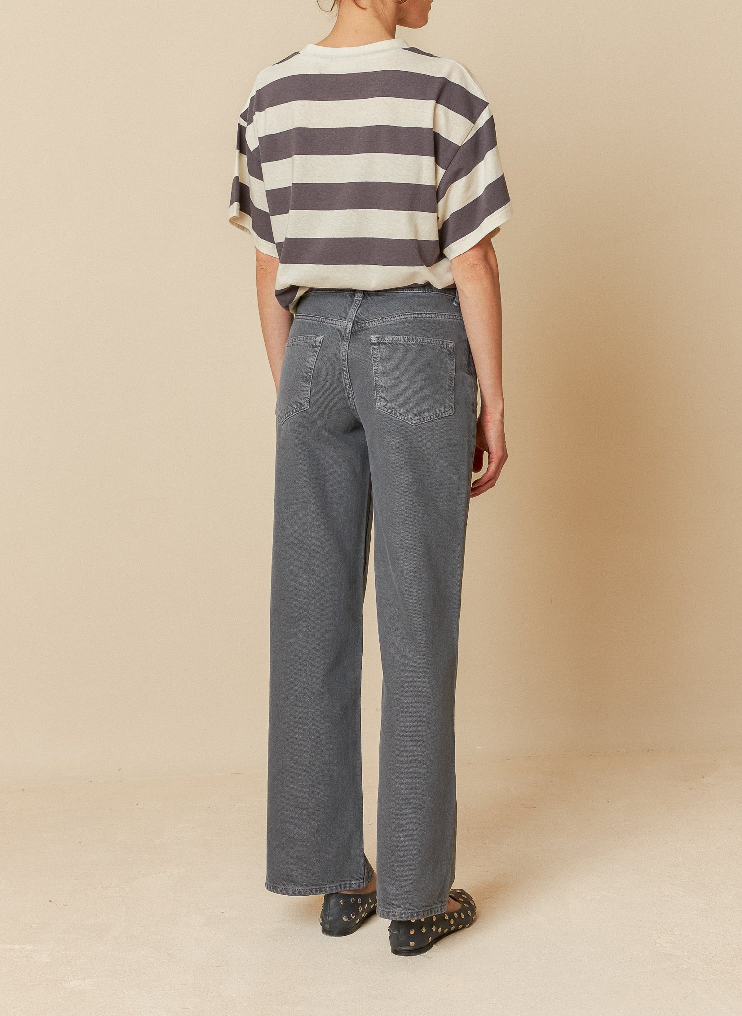 Slim-fit cotton cargo pants INDI & COLD Black