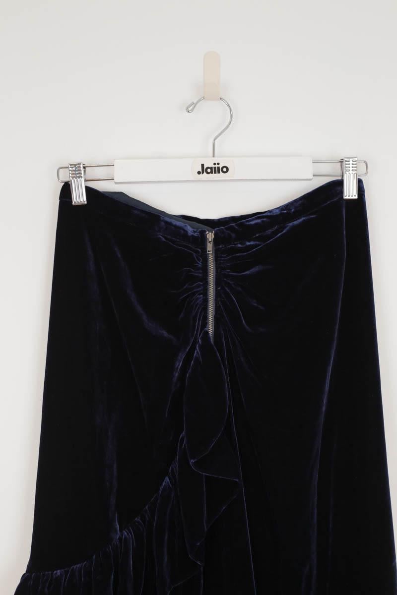 Velour skirt LK BENNETT - Seconde Main Blue