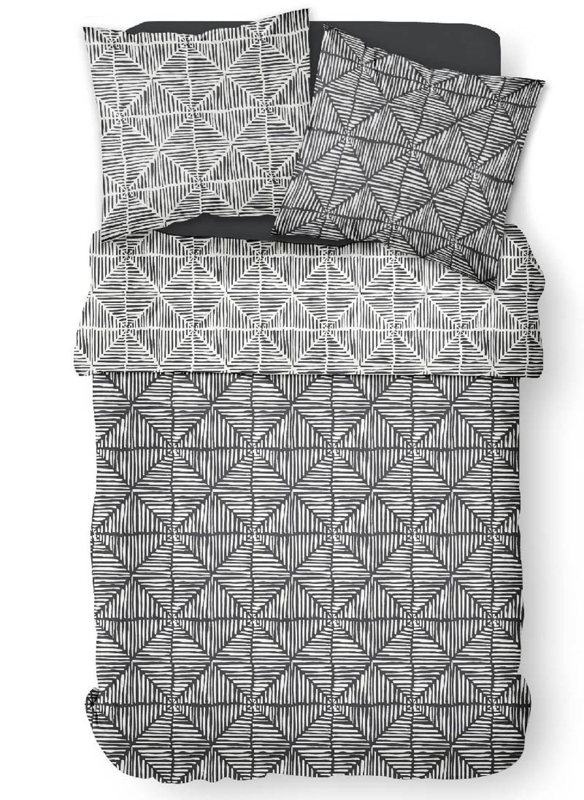 Printed cotton bedding set TODAY LINGE DE MAISON White