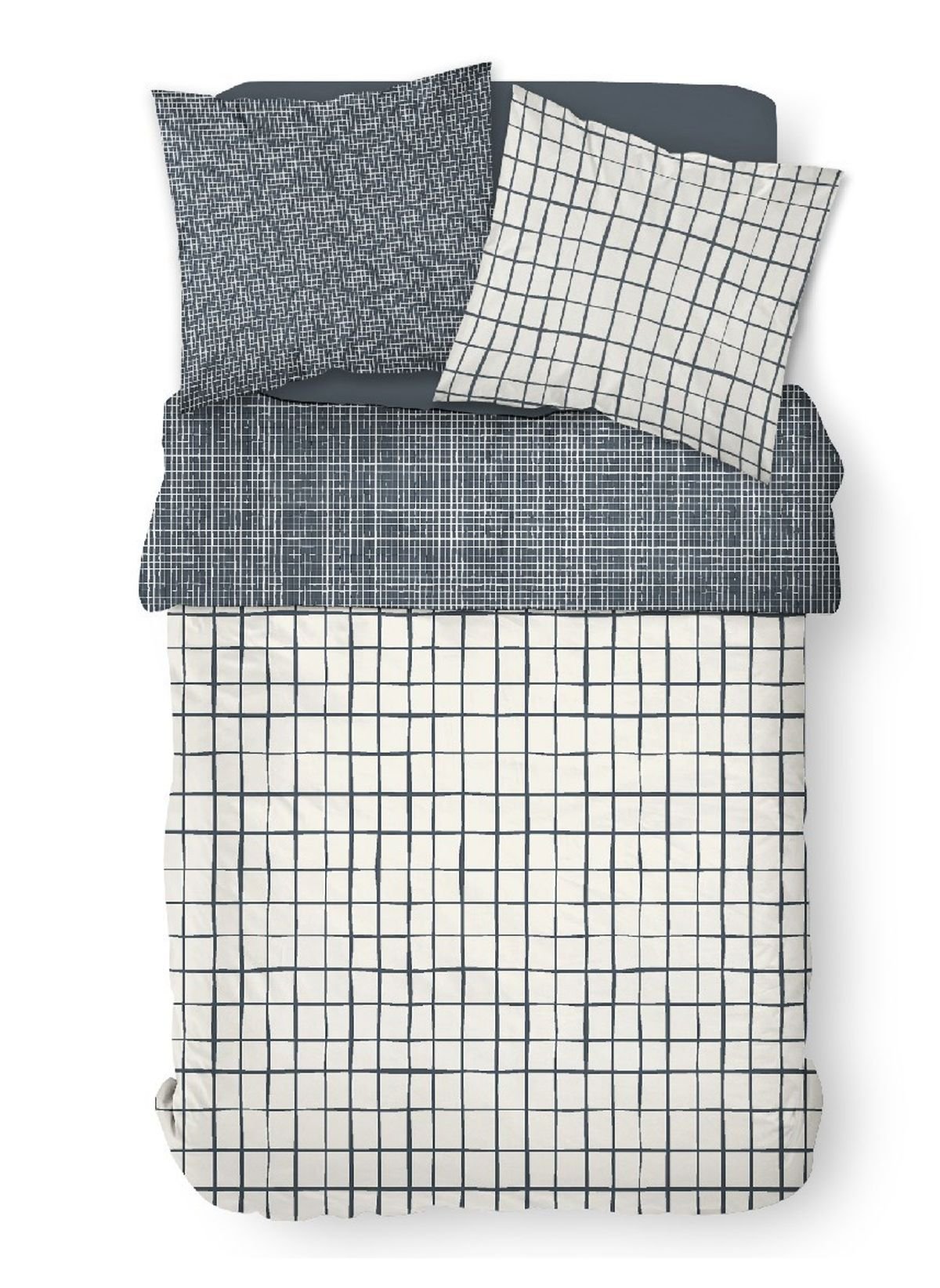 Printed cotton zippered bed set TODAY LINGE DE MAISON White