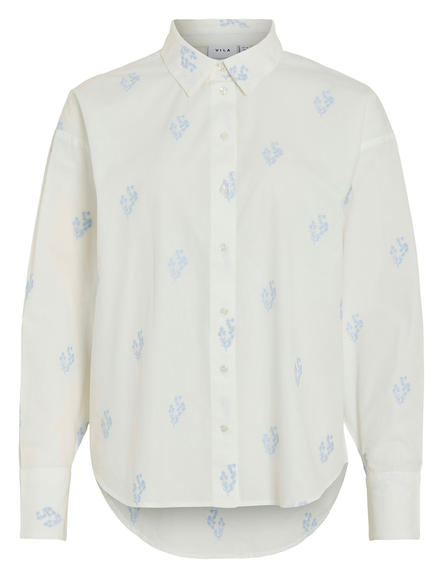 Floral button-up shirt VILA White