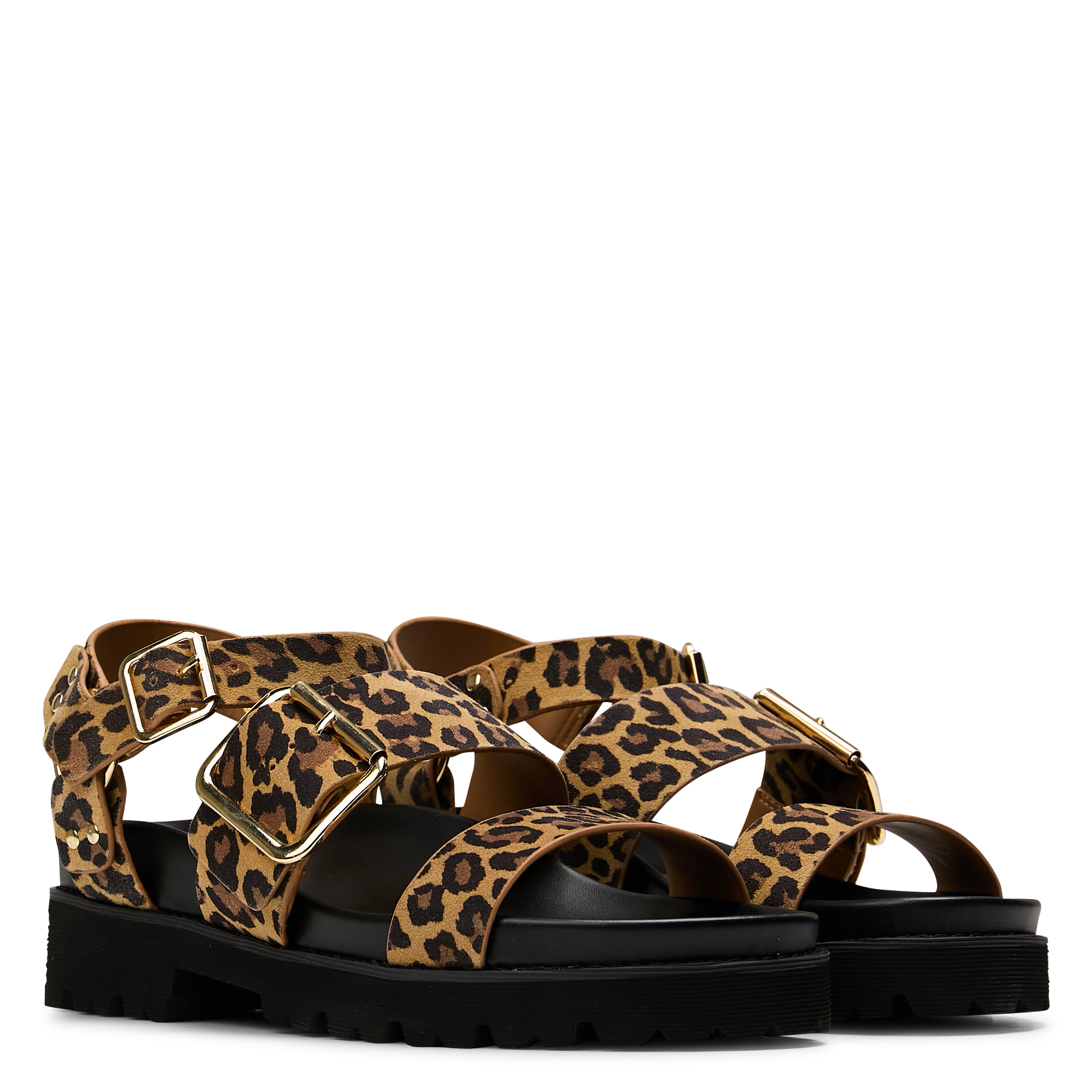 Sandales plates imprimées NO NAME Multicolore