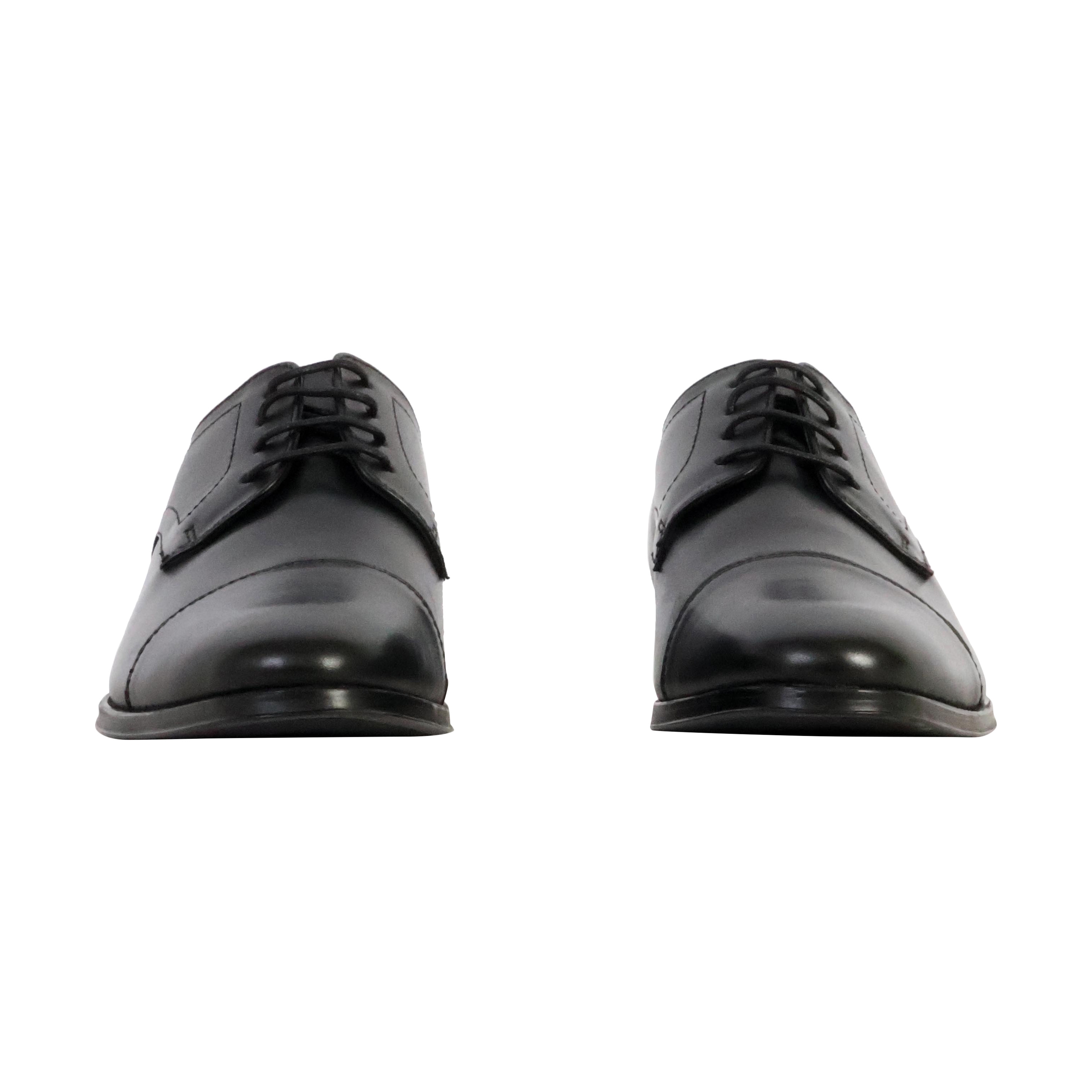 Leather derbies with a bow REDSKINS Black