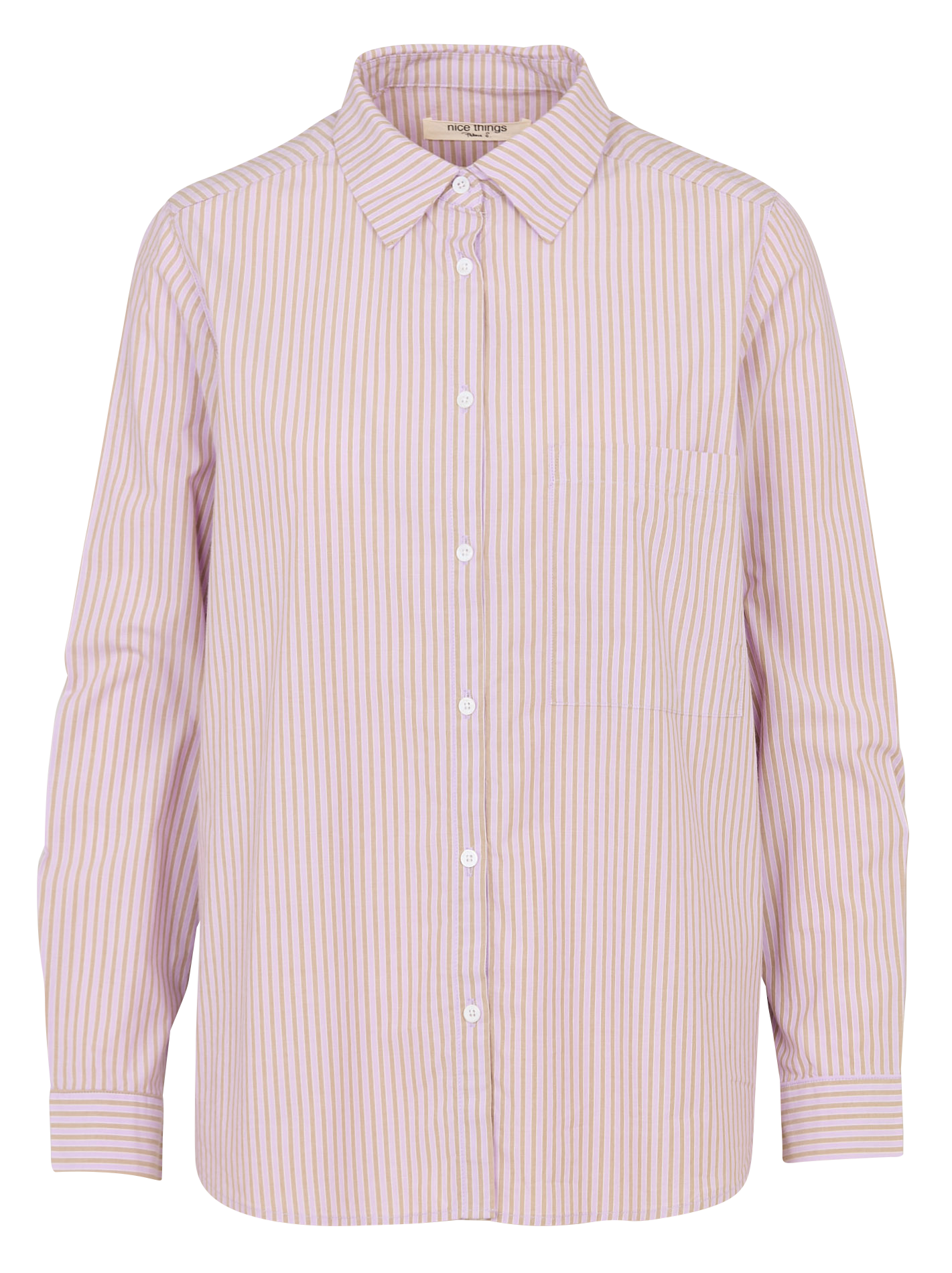 Colonel plain shirt NICE THINGS Purple