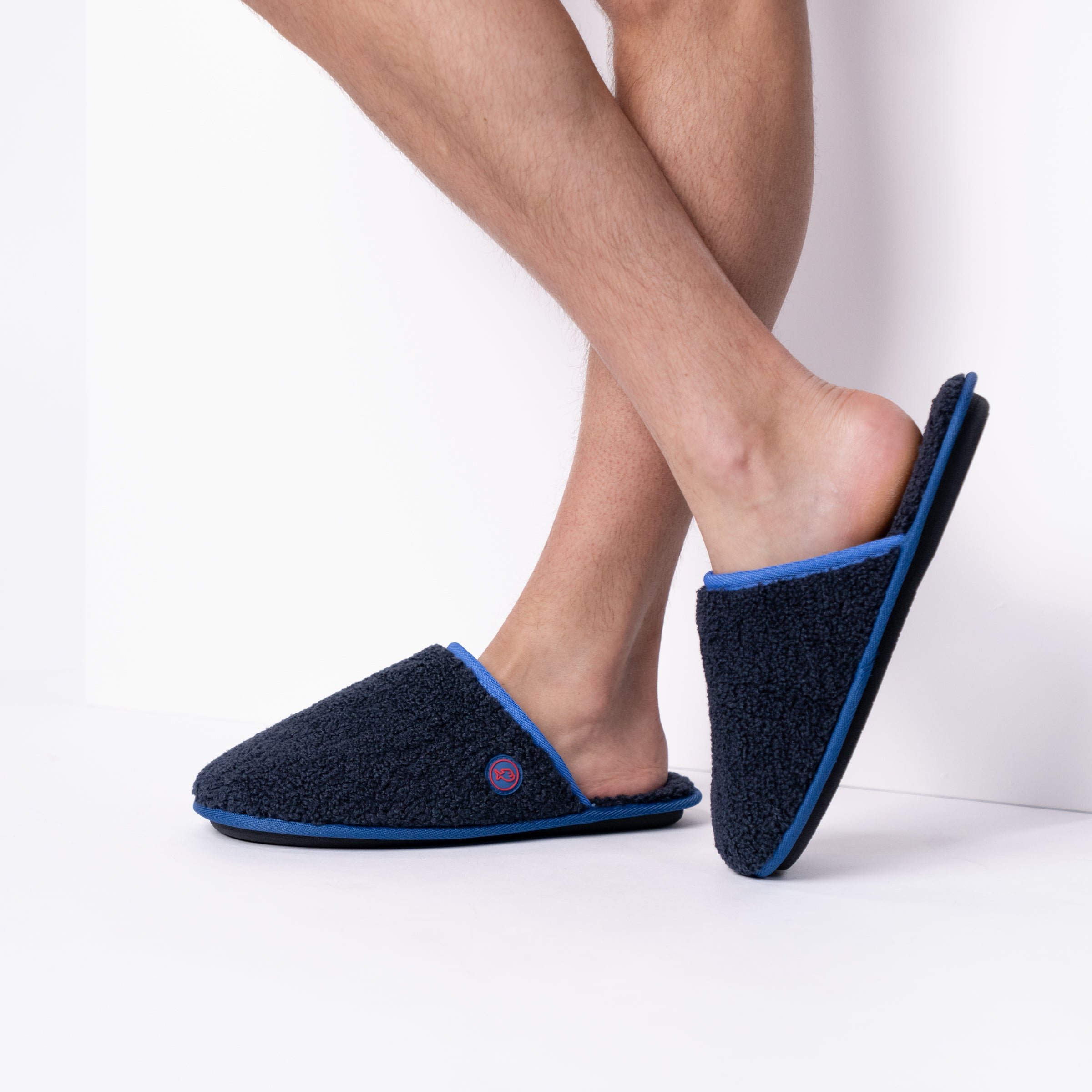 Chaussons en sherpa BILLYBELT Bleu