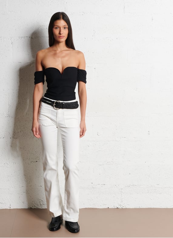 Straight Cut Jeans aus Stretch-Baumwolle - Look 1