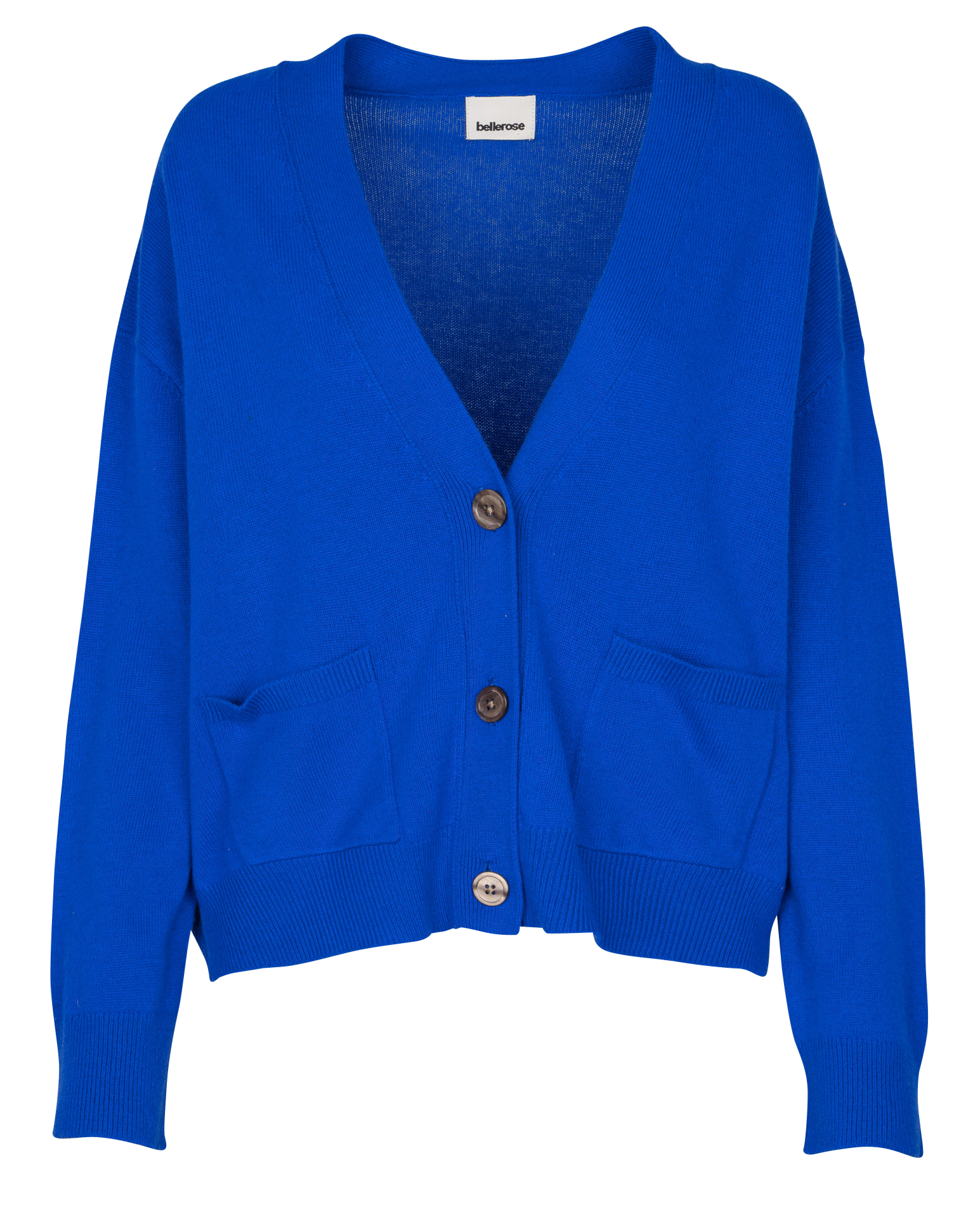 Halflang vest van wolmix Romane BELLEROSE Blauw