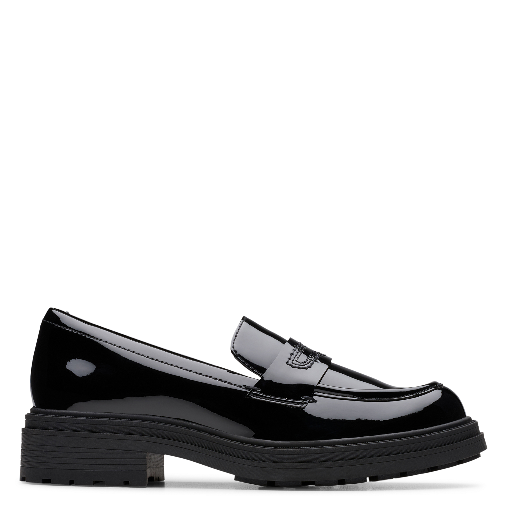 Lakleren loafers CLARKS Zwart