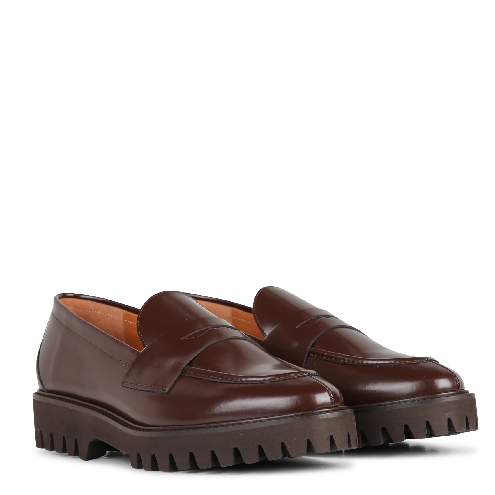 Mocassins en cuir RIVECOUR Marron