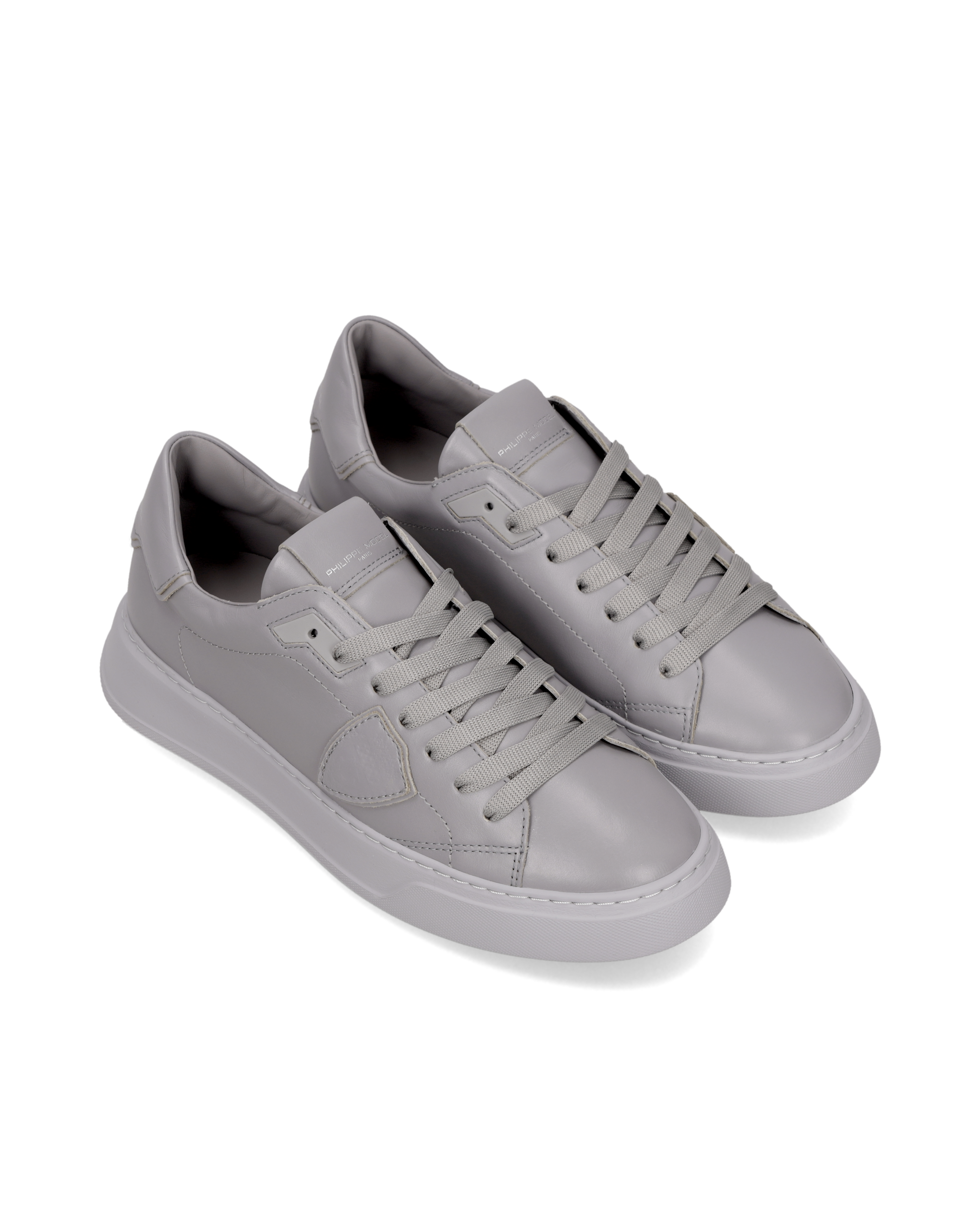 Tennis Temple Sneakers. PHILIPPE MODEL Grey