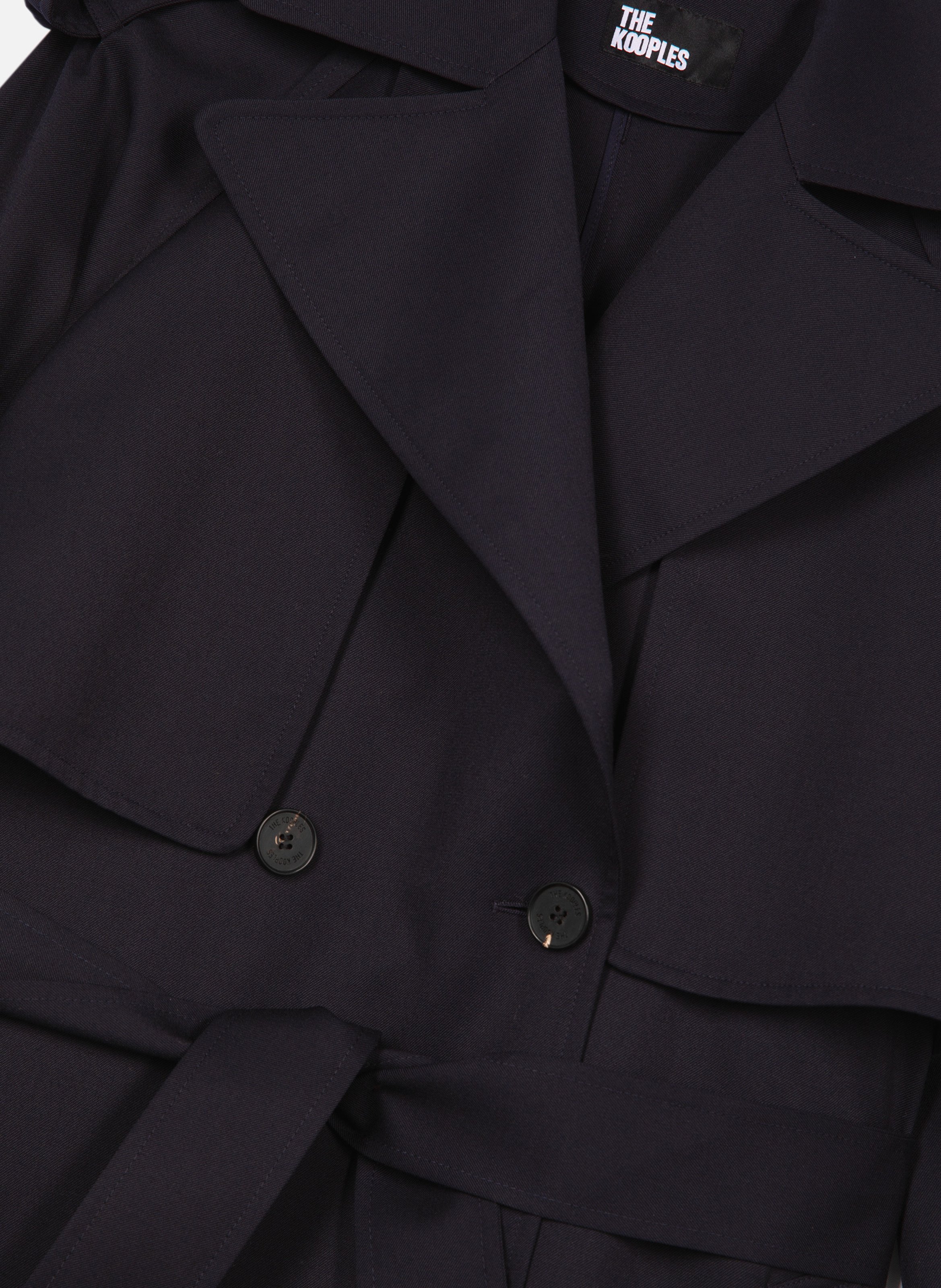 Jills fluid trench coat THE KOOPLES Blue