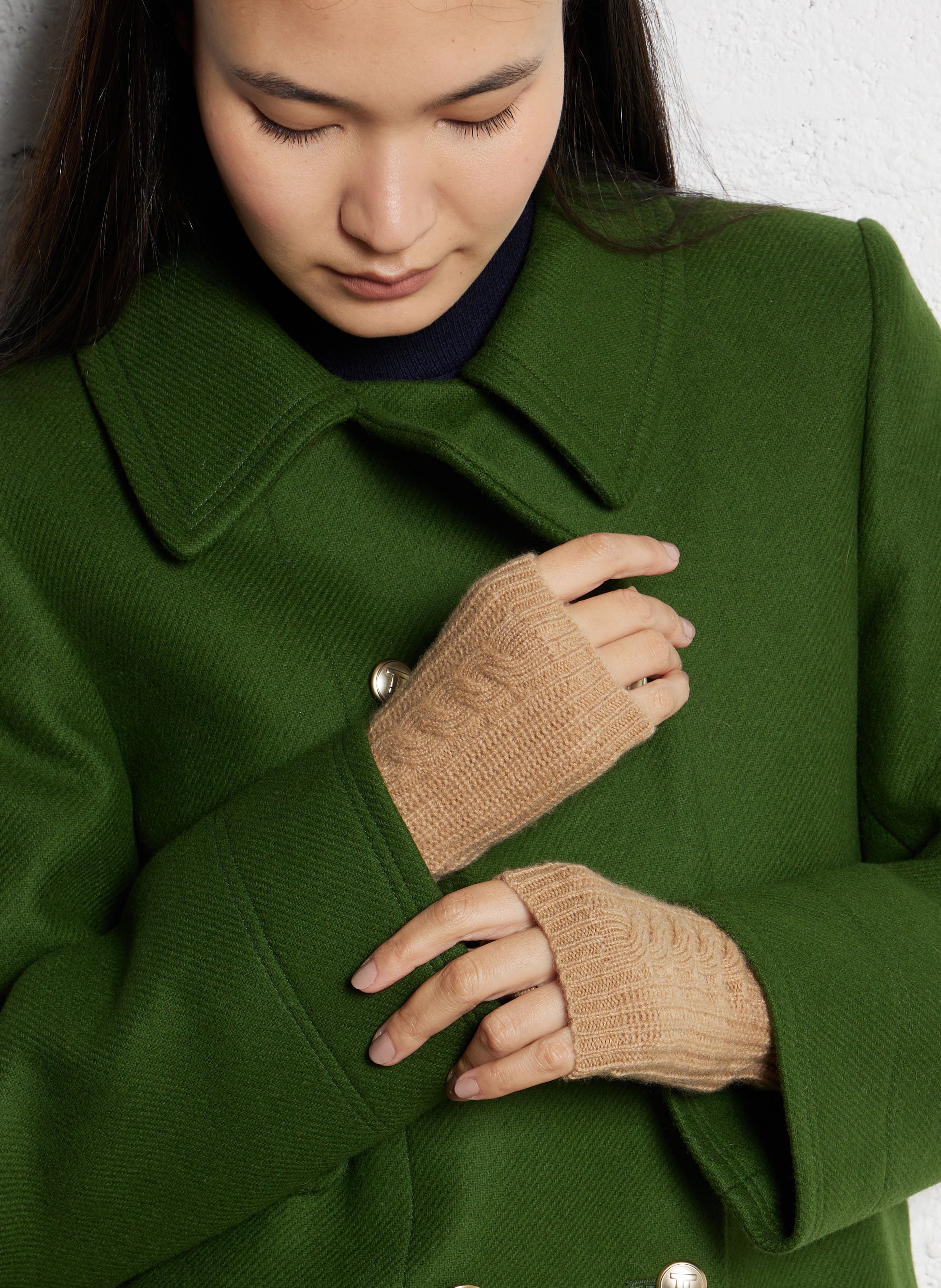 Mitaines en cachemire SUD EXPRESS Beige