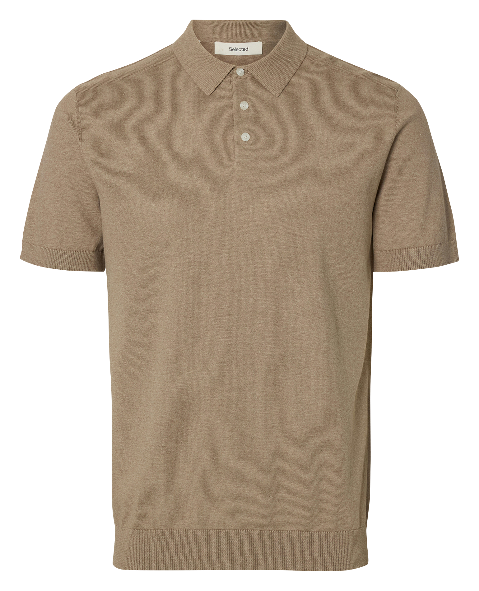 Regular-fit polo shirt SELECTED Beige