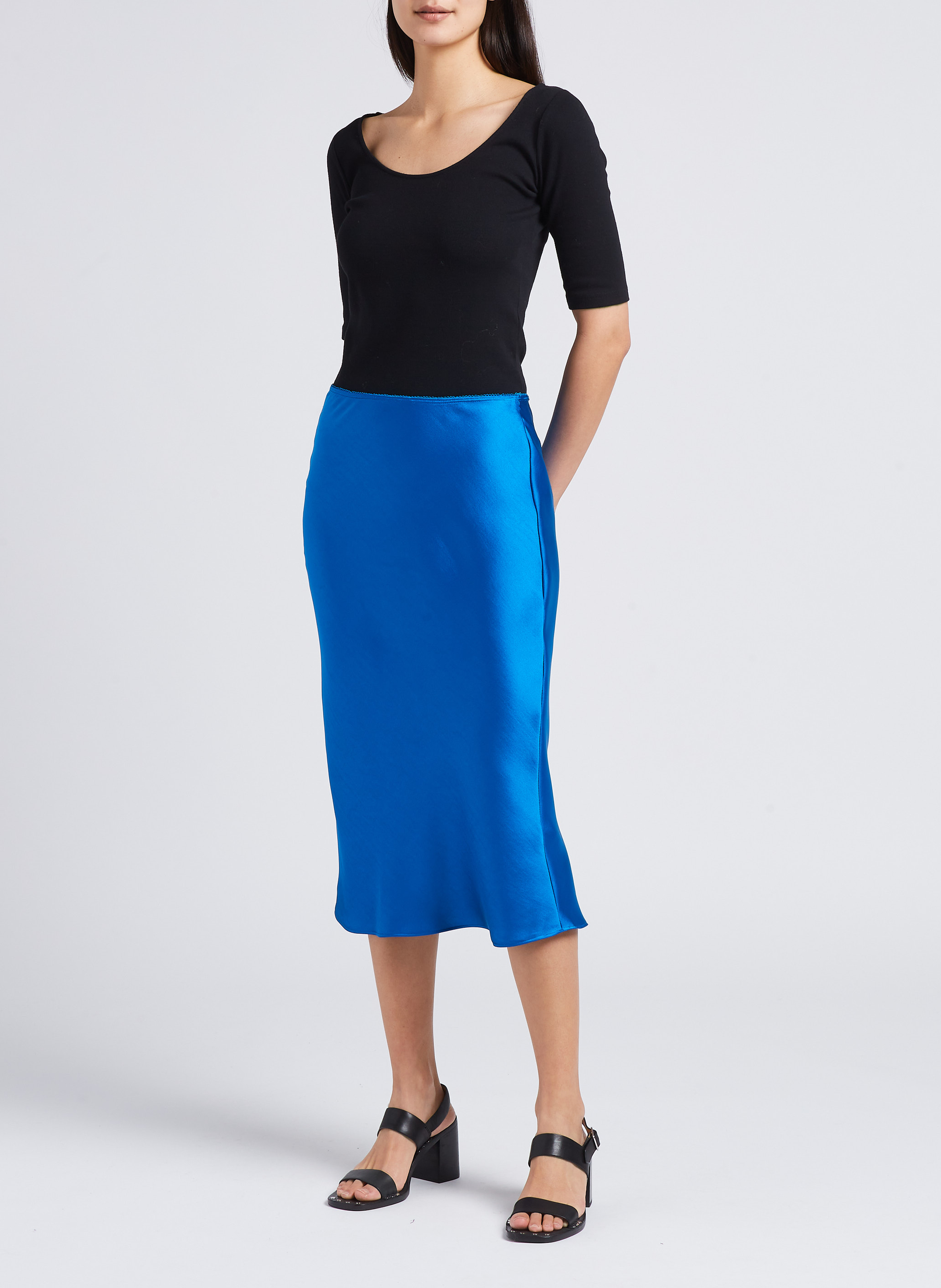 Flowing A-line skirt SAMSOE SAMSOE Green