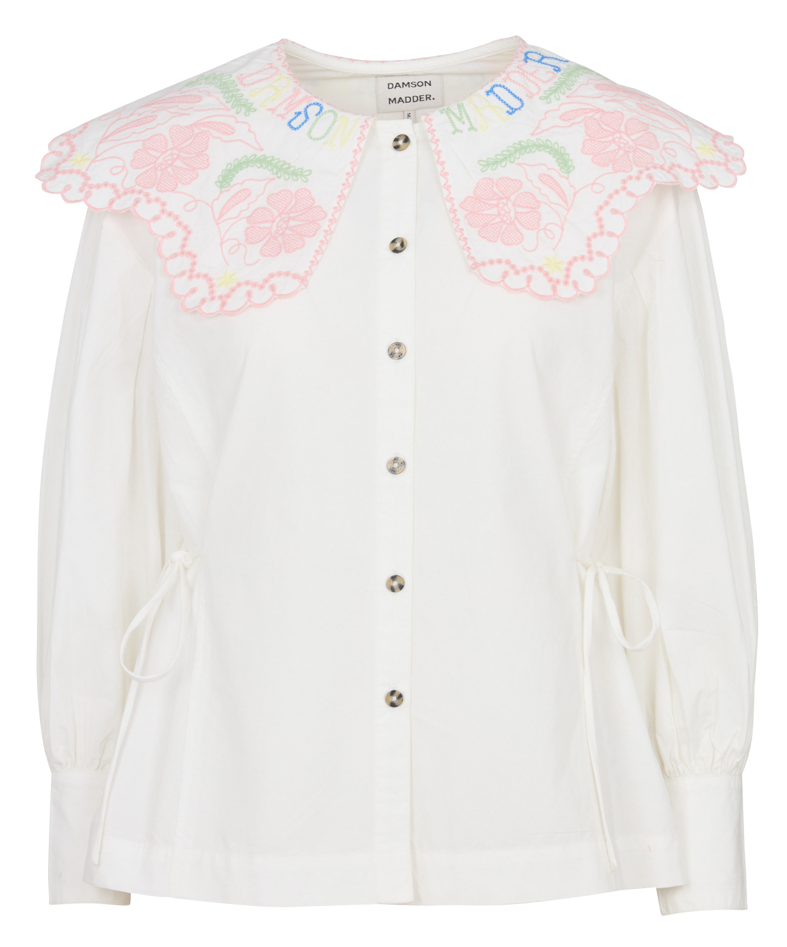 Chemise ample en coton bio DAMSON MADDER Blanc