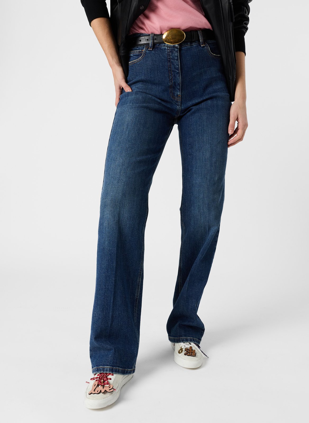 Jean taille haute droit uni GERARD DAREL Blau