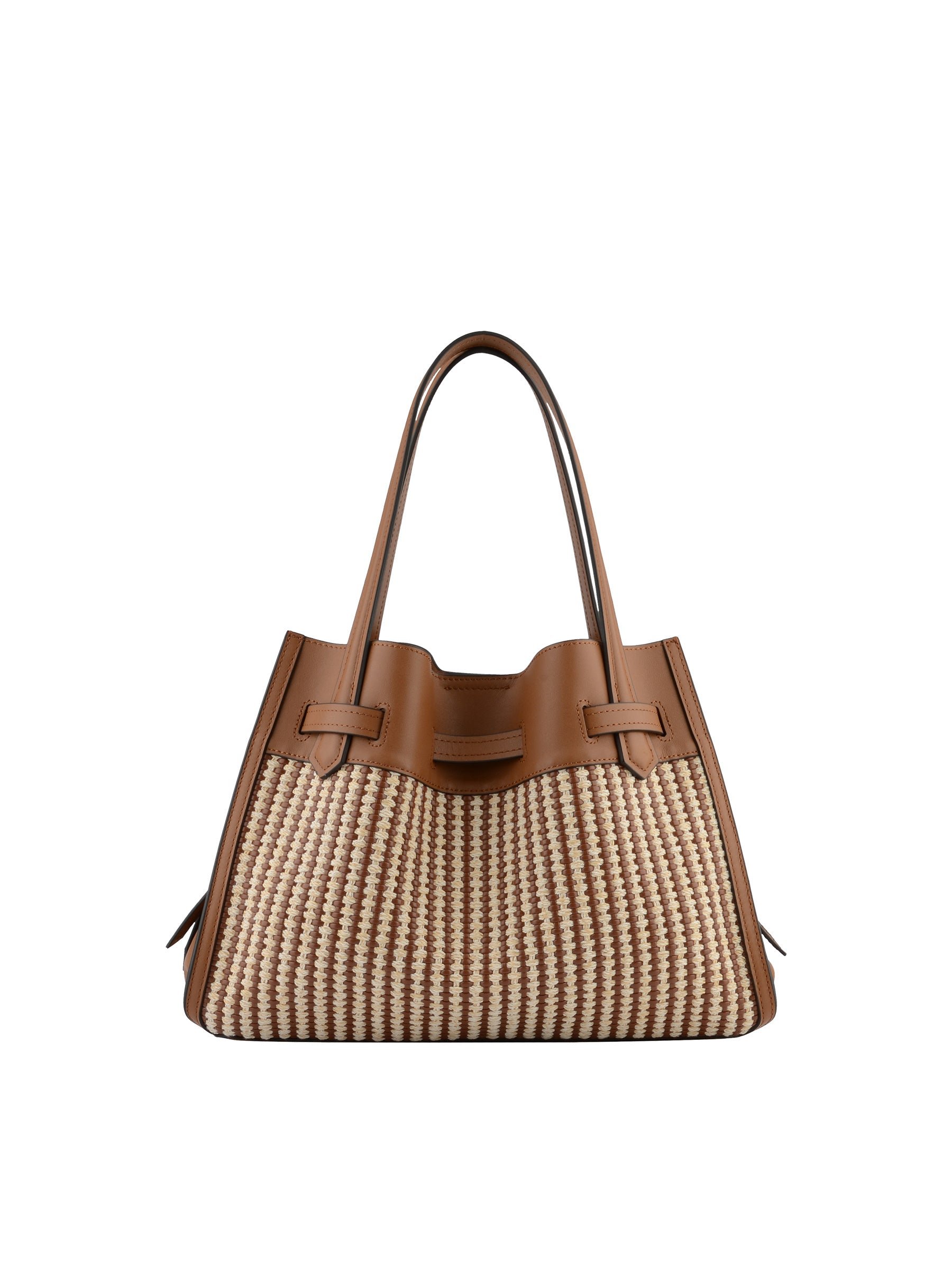 Calfskin leather handbag POURCHET Golden