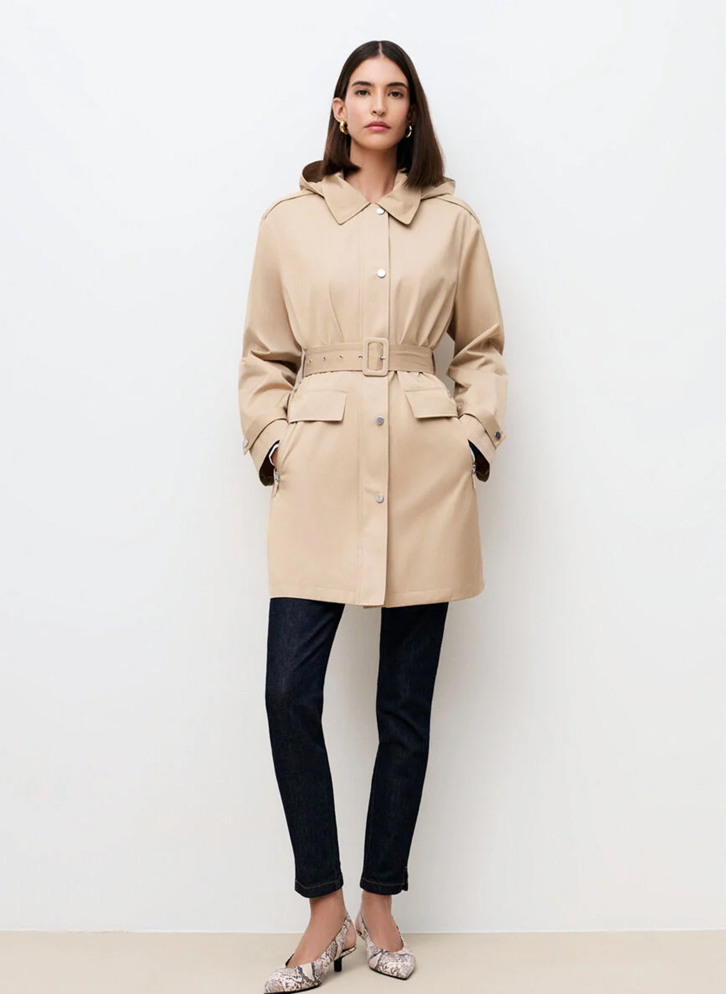 Trench droit CAROLL Beige