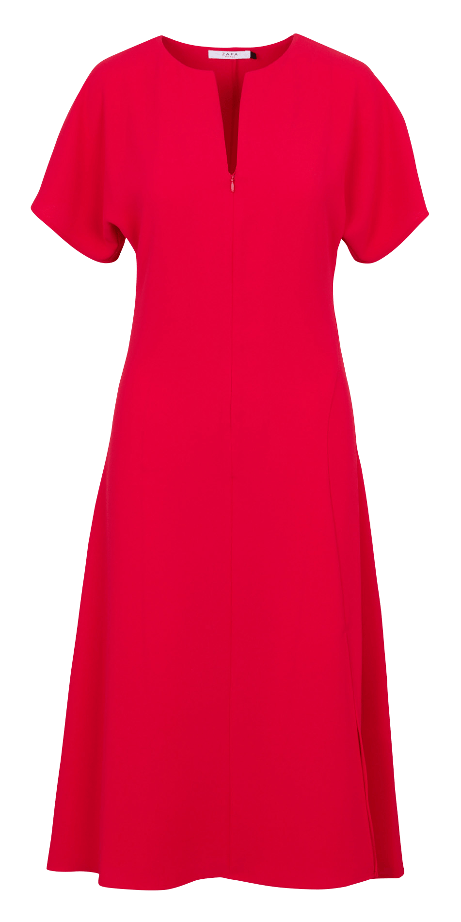 Kurzkleid mit V-Ausschnitt ZAPA Rot