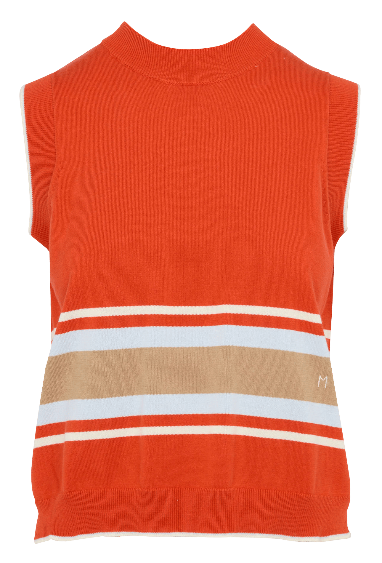 Colour block cotton sweater MOISMONT Red