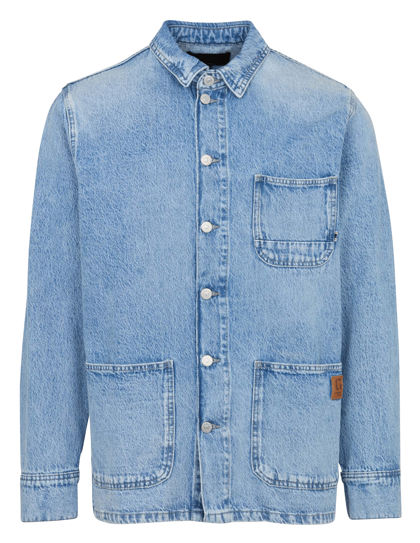 Surchemise oversize en coton LE TEMPS DES CERISES Bleu