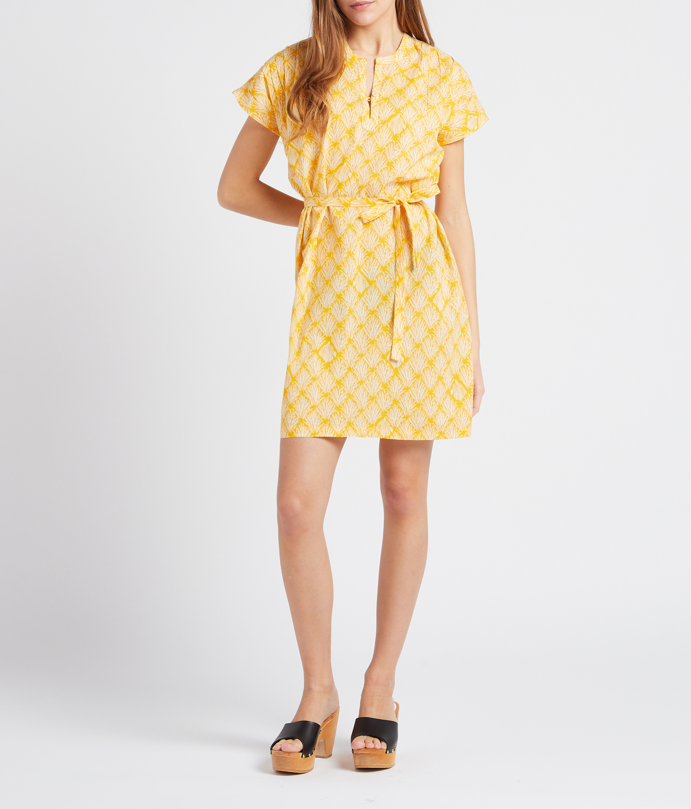 Offene Lederclogs mit hohem Absatz SABOTS YOUYOU Schwarz