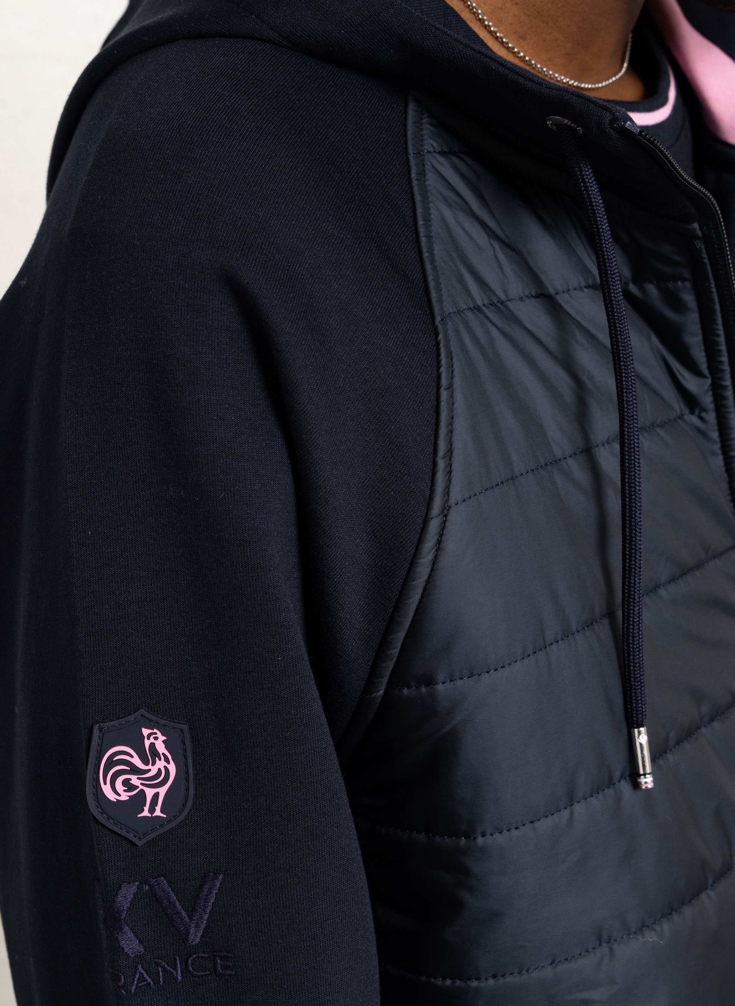 Straight jacket in blended cotton EDEN PARK Blue