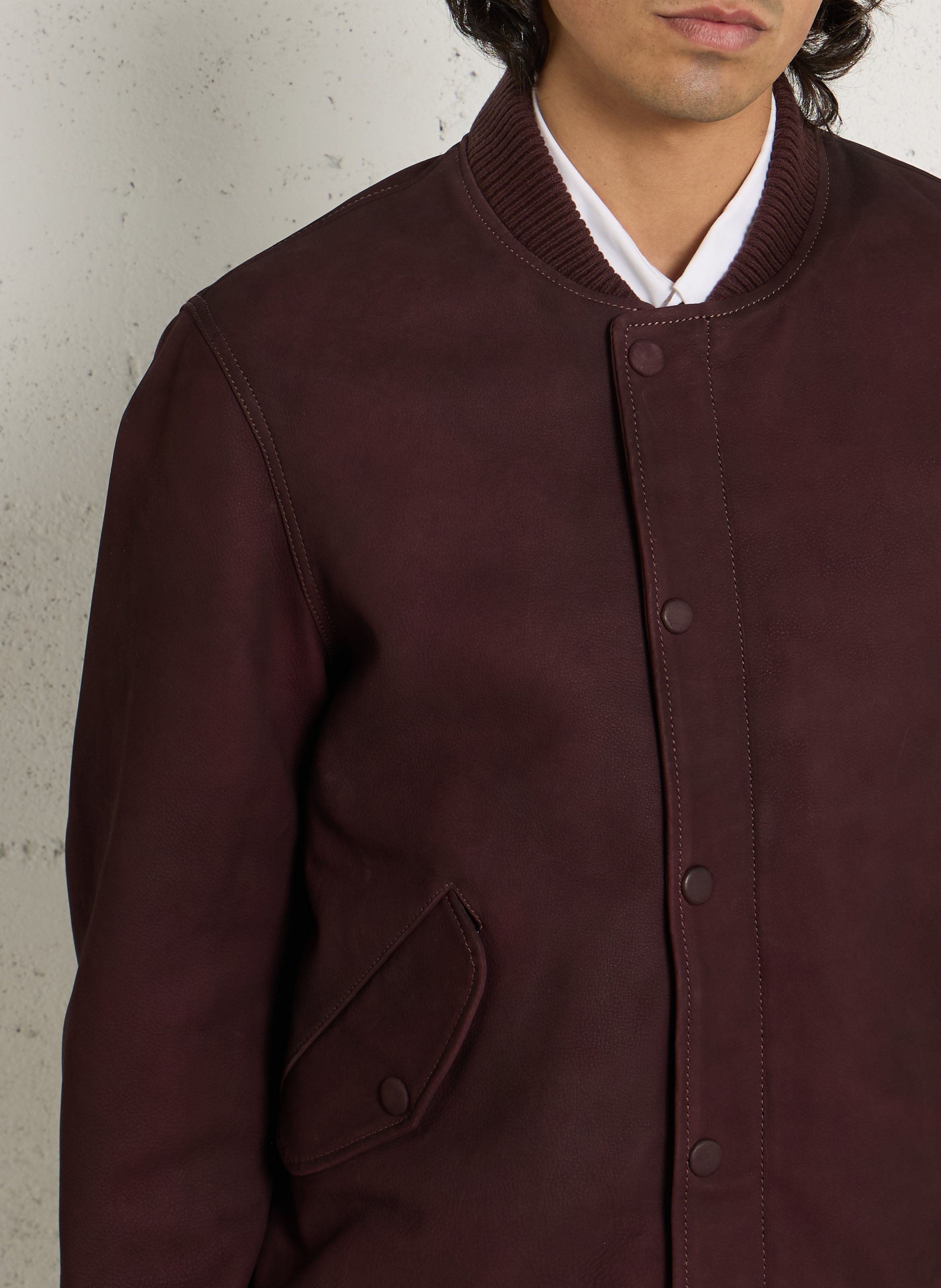 Oversized leren jas CHEVIGNON Violet