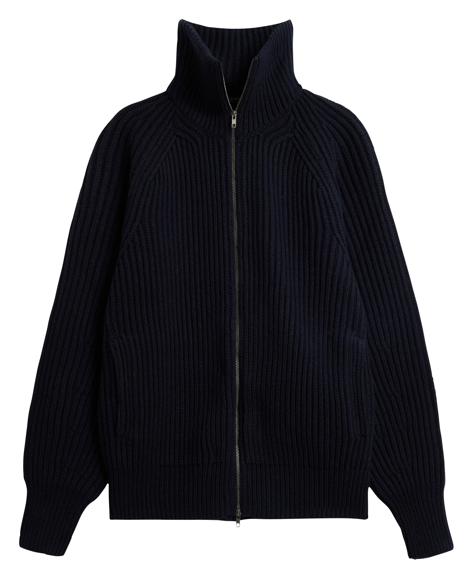 Blouson ample col montant en laine SOEUR Bleu