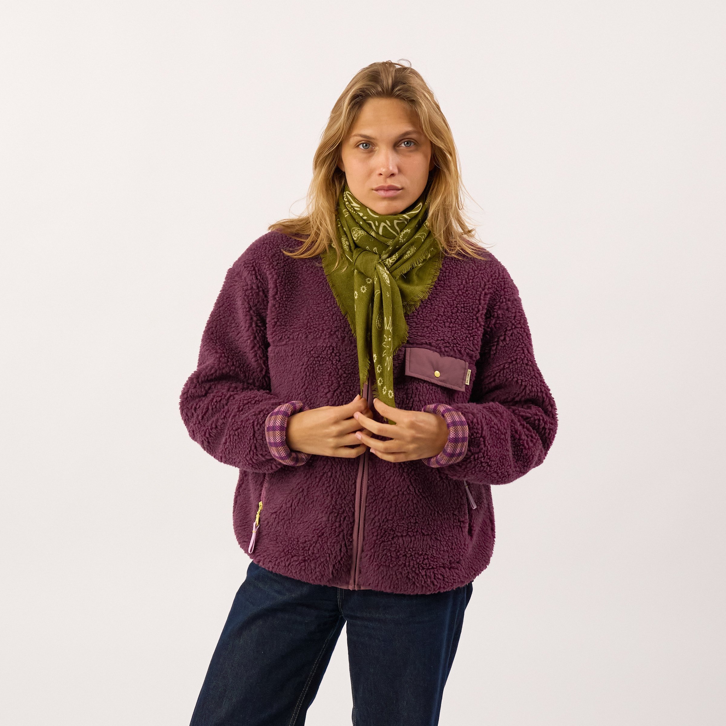 Wool scarf | Khaki BILLYBELT Women