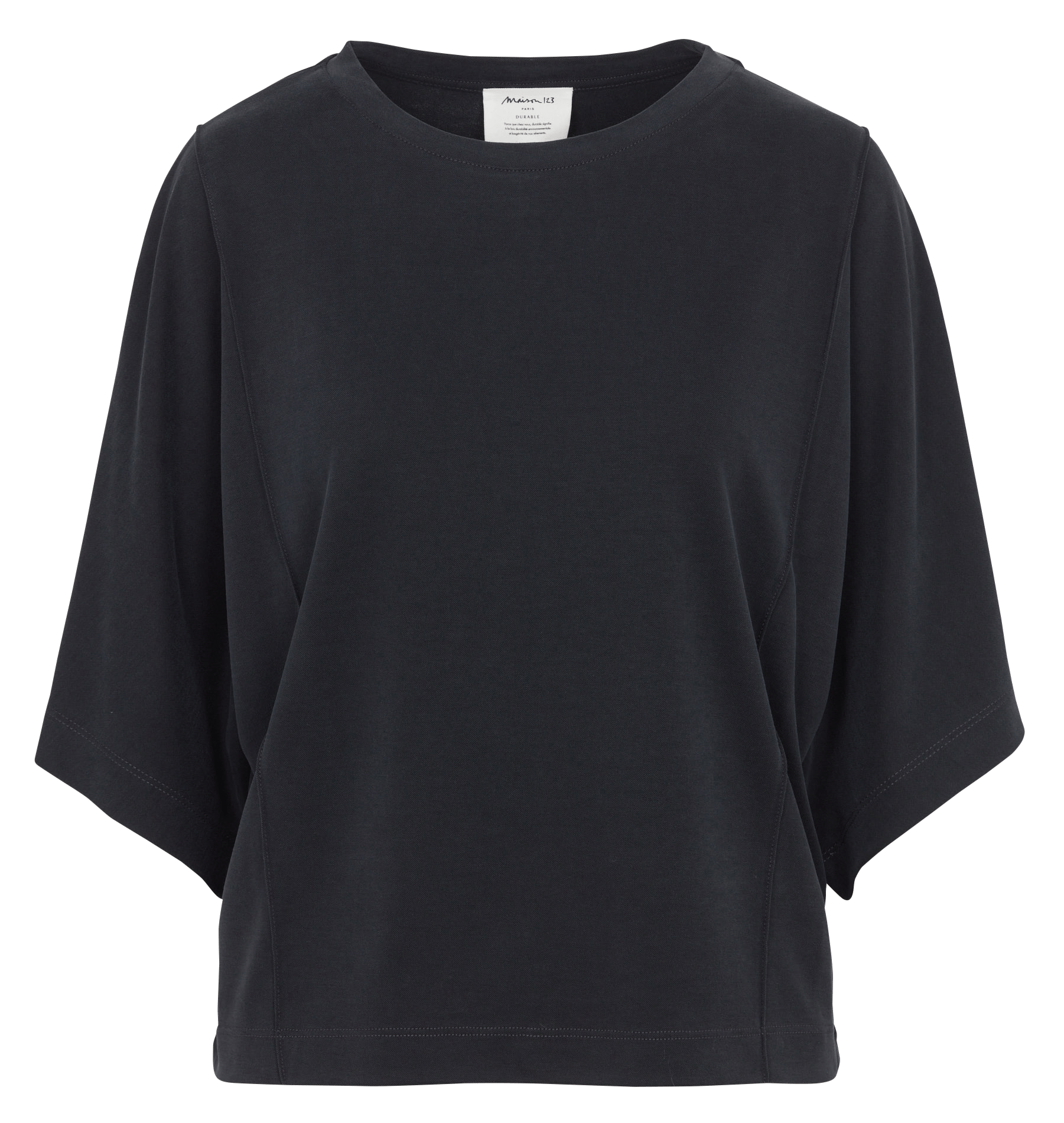 Top ample manches 3/4 uni MAISON 123
