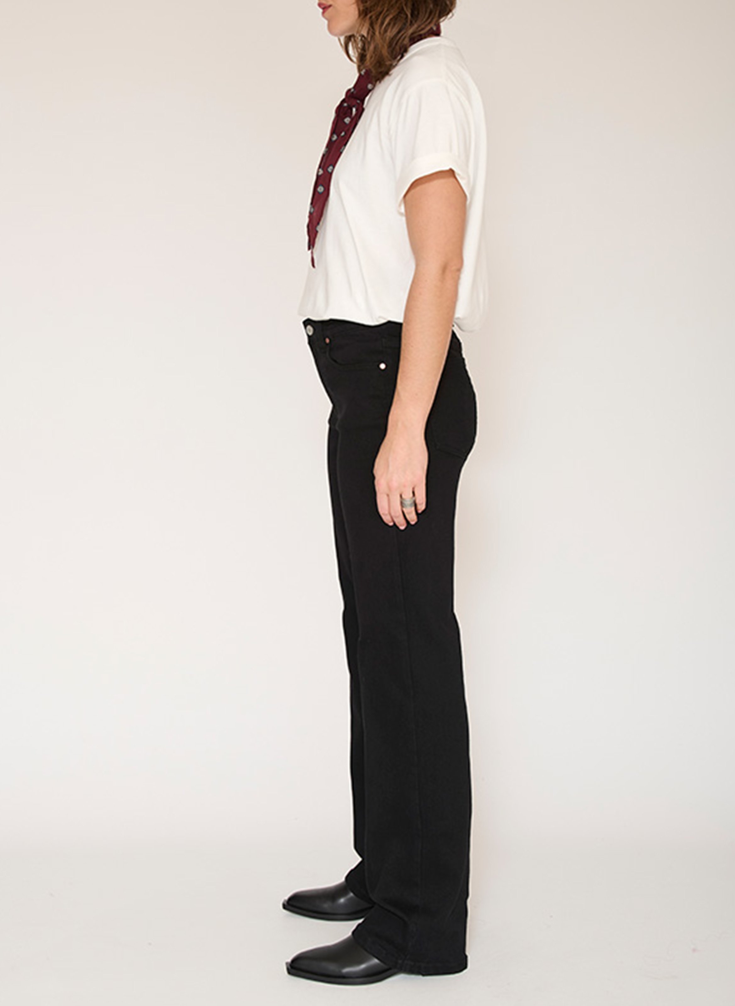 Straight Cut Jeans aus Baumwoll-Mix MKT Schwarz