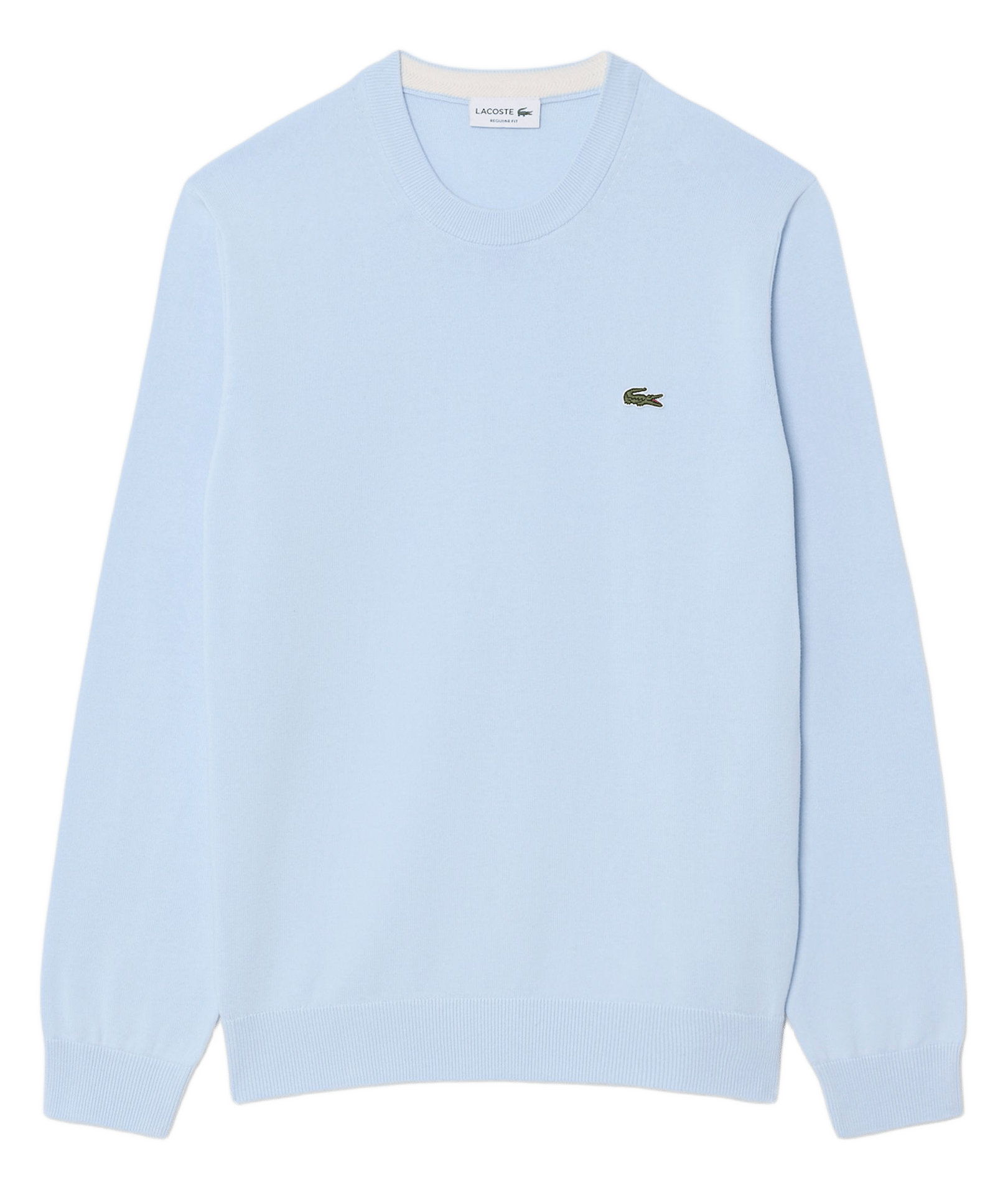 Pull col rond regular-fit en coton  LACOSTE Bleu